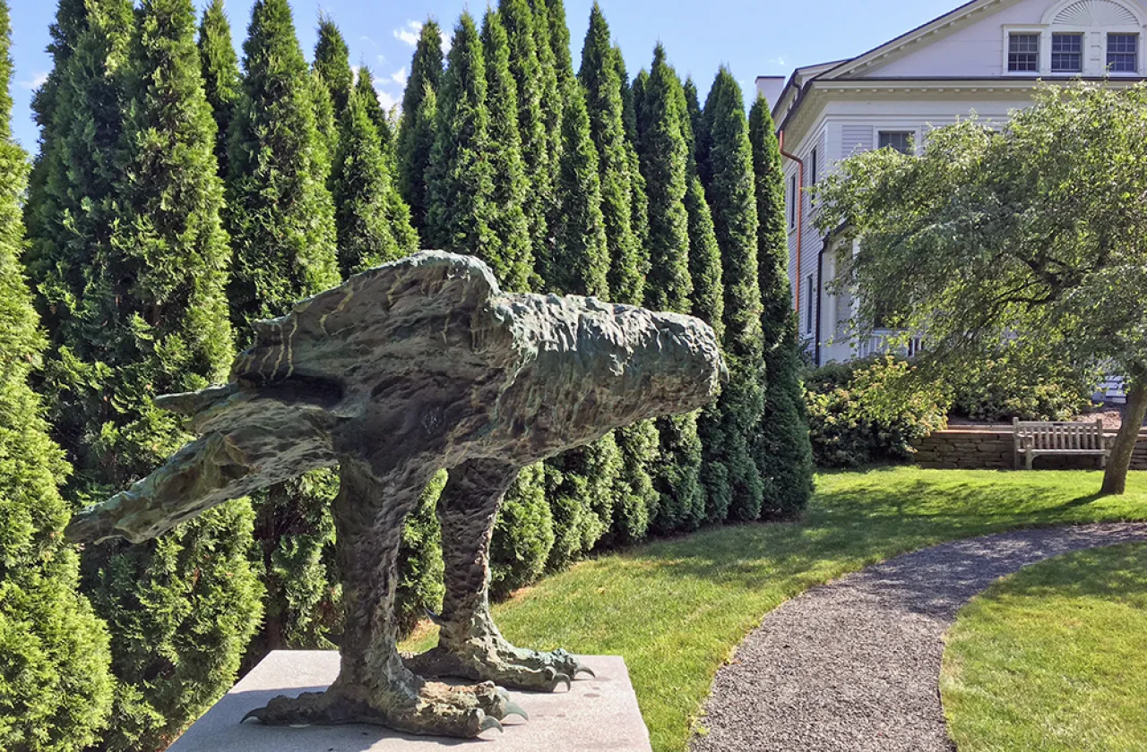 Leonard Baskin's sculpture of an owl