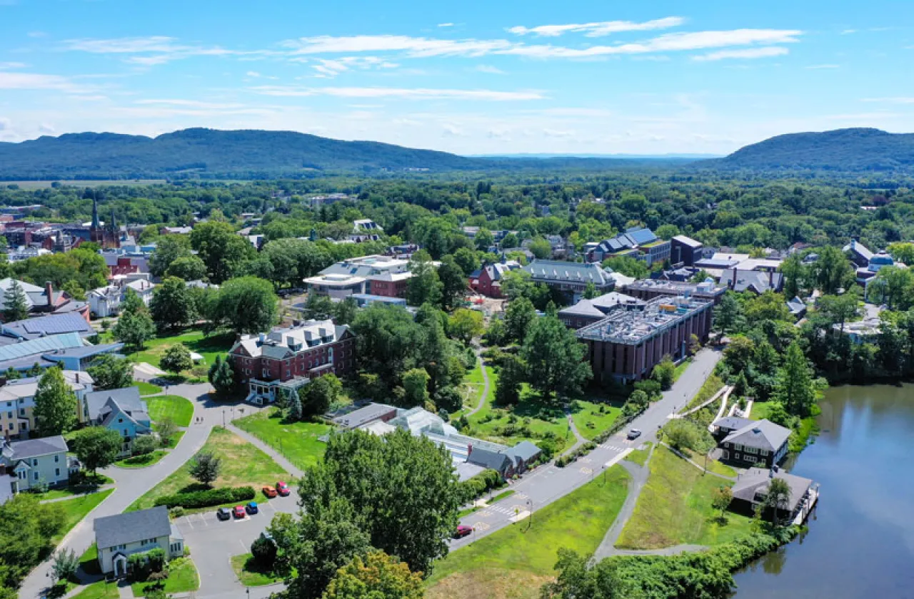 aerial view of Smith College