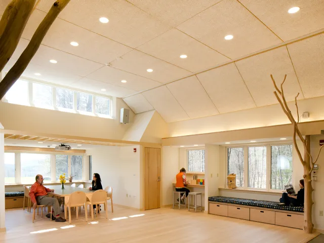 Interior of the Bechtel Classroom building