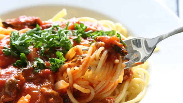 Forkful of pasta
