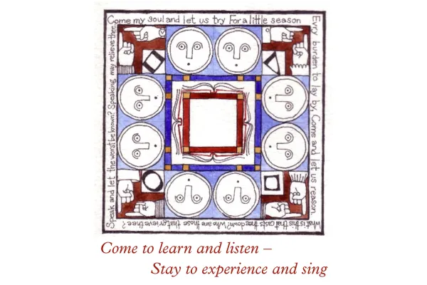 Poster image for JostenLive shape-note singing event