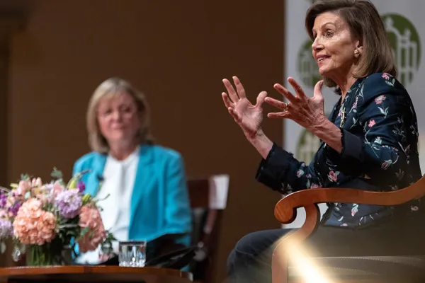 Nancy Pelosi speaks at Smith College