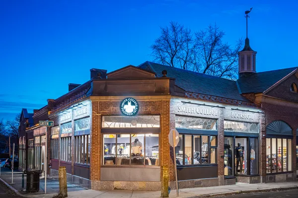 "An image of Smith College's relocated Bookstore at 8 Green Street"