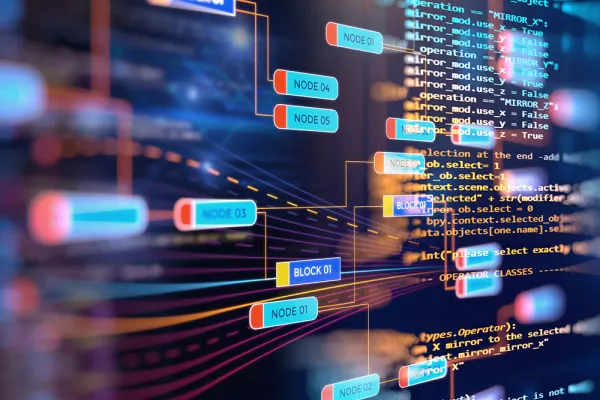 Data on a computer screen