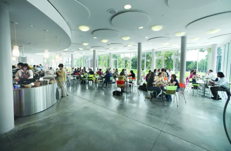 The interior of the Campus Center Cafe.