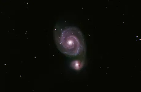 M51: Filters: V, R, I, C. Total Exposure Time: 300 mins