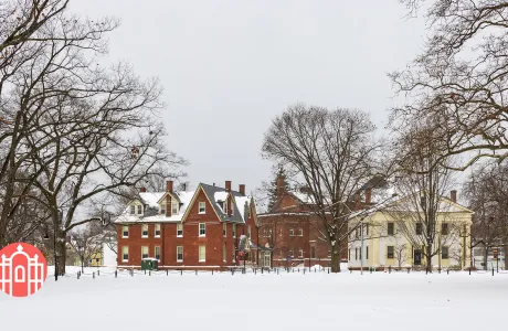 Snow on campus