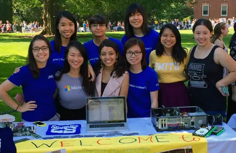 Group of students for the computer science club