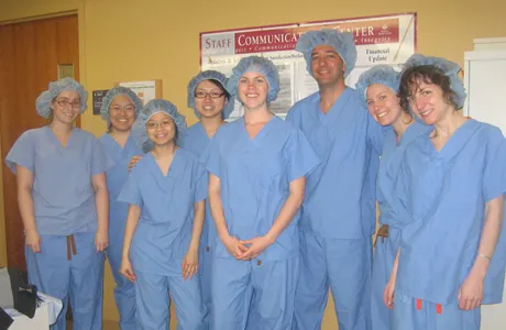 Students on an anesthesia tour