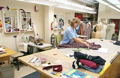 Costume shop in Mendenhall Center