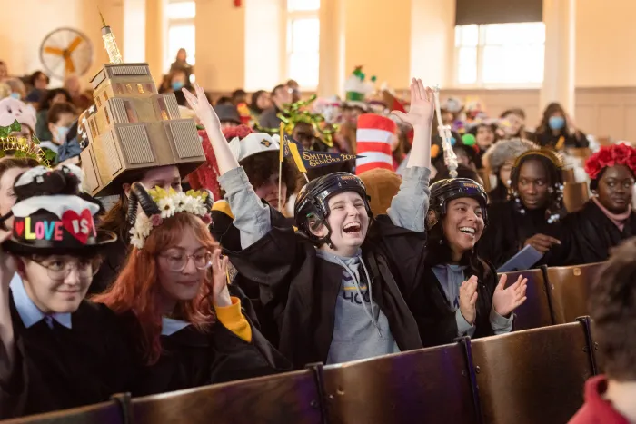 Students during the 2023 Rally Day awards convocation
