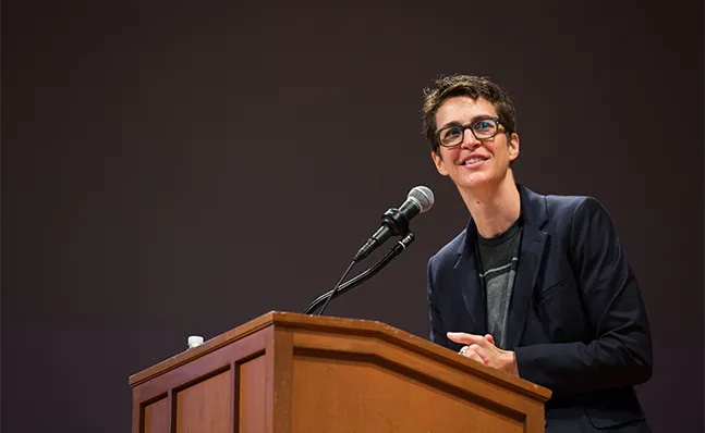Rachel Maddow at Commencement