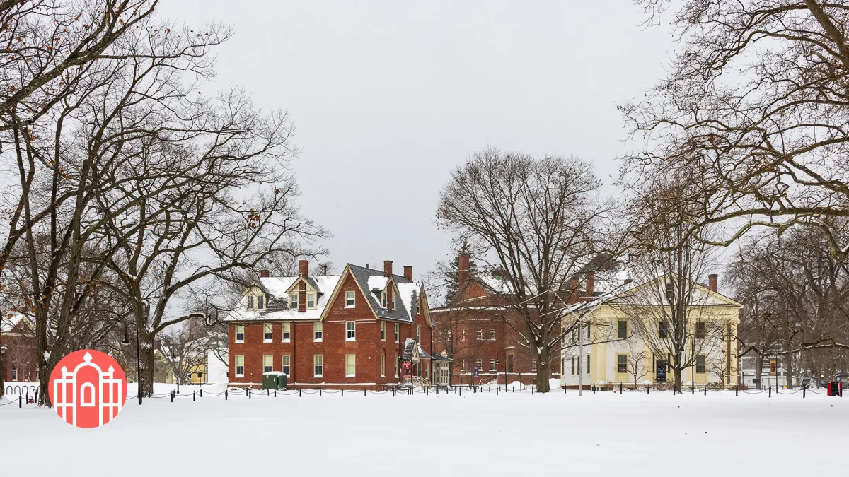 Snow on campus