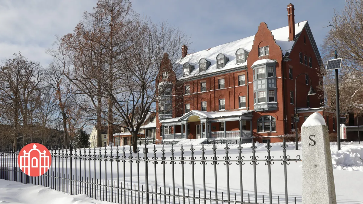 Snow on campus